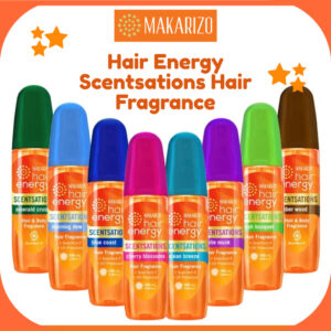 makarizo hair energy scentsations hair fragrance 30ml and 100ml/parfum rambut