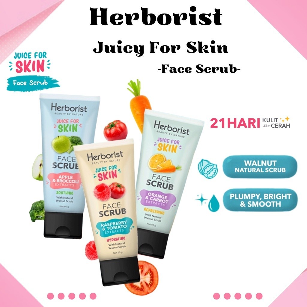 herborist juice for skin face scrub 60ml herborist juice for skin face scrub 60ml