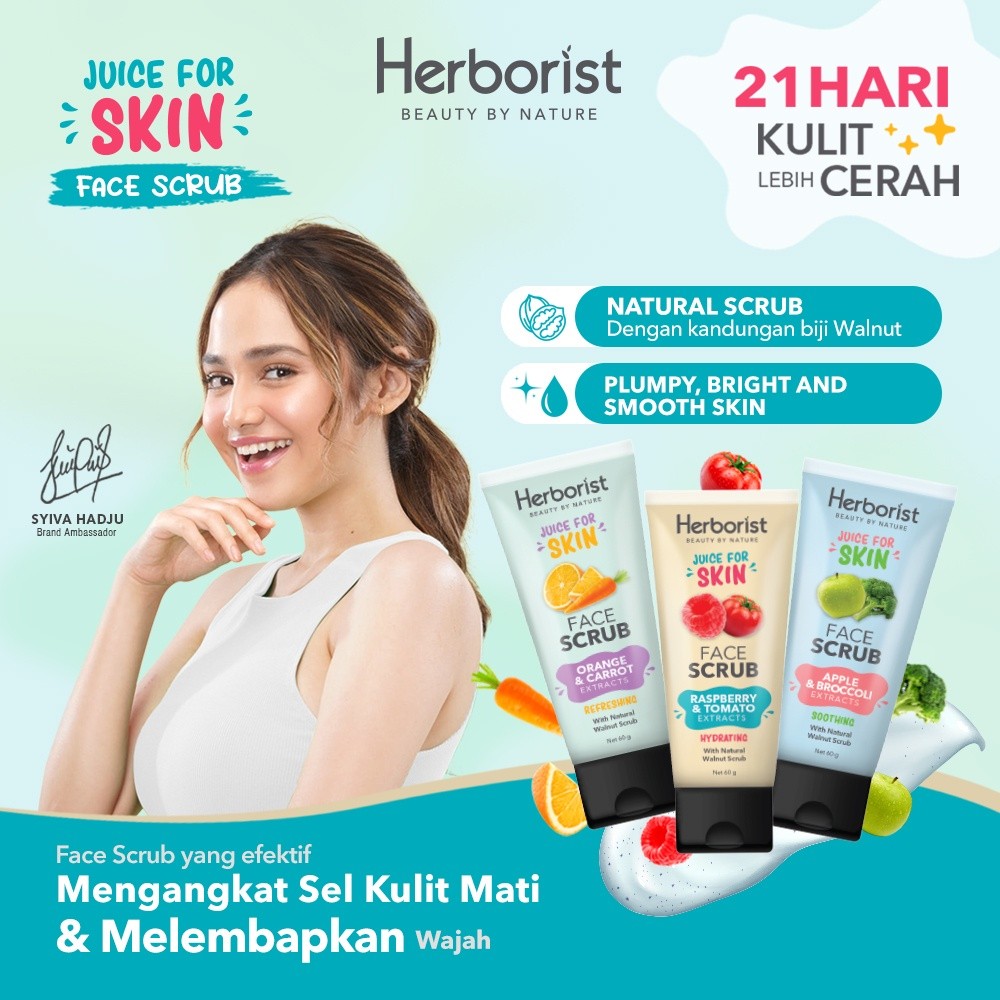 herborist juice for skin face scrub 60ml herborist juice for skin face scrub 60ml