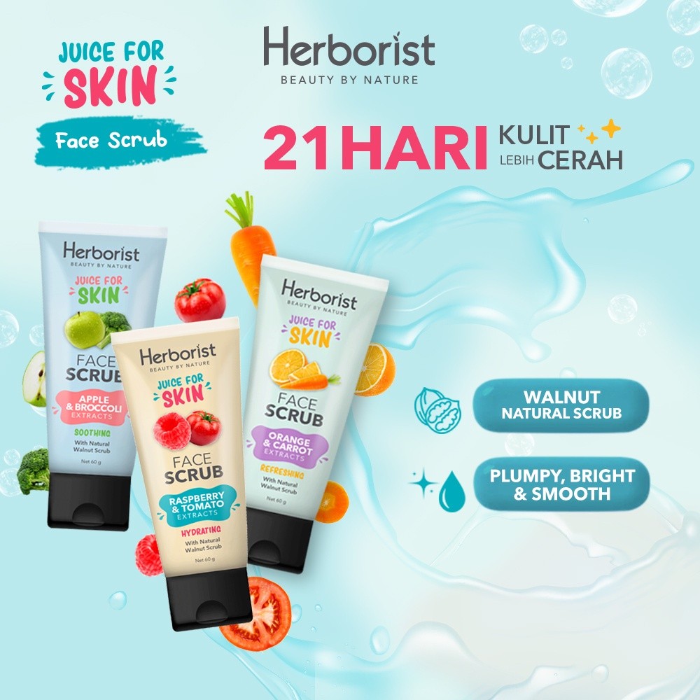 herborist juice for skin face scrub 60ml herborist juice for skin face scrub 60ml
