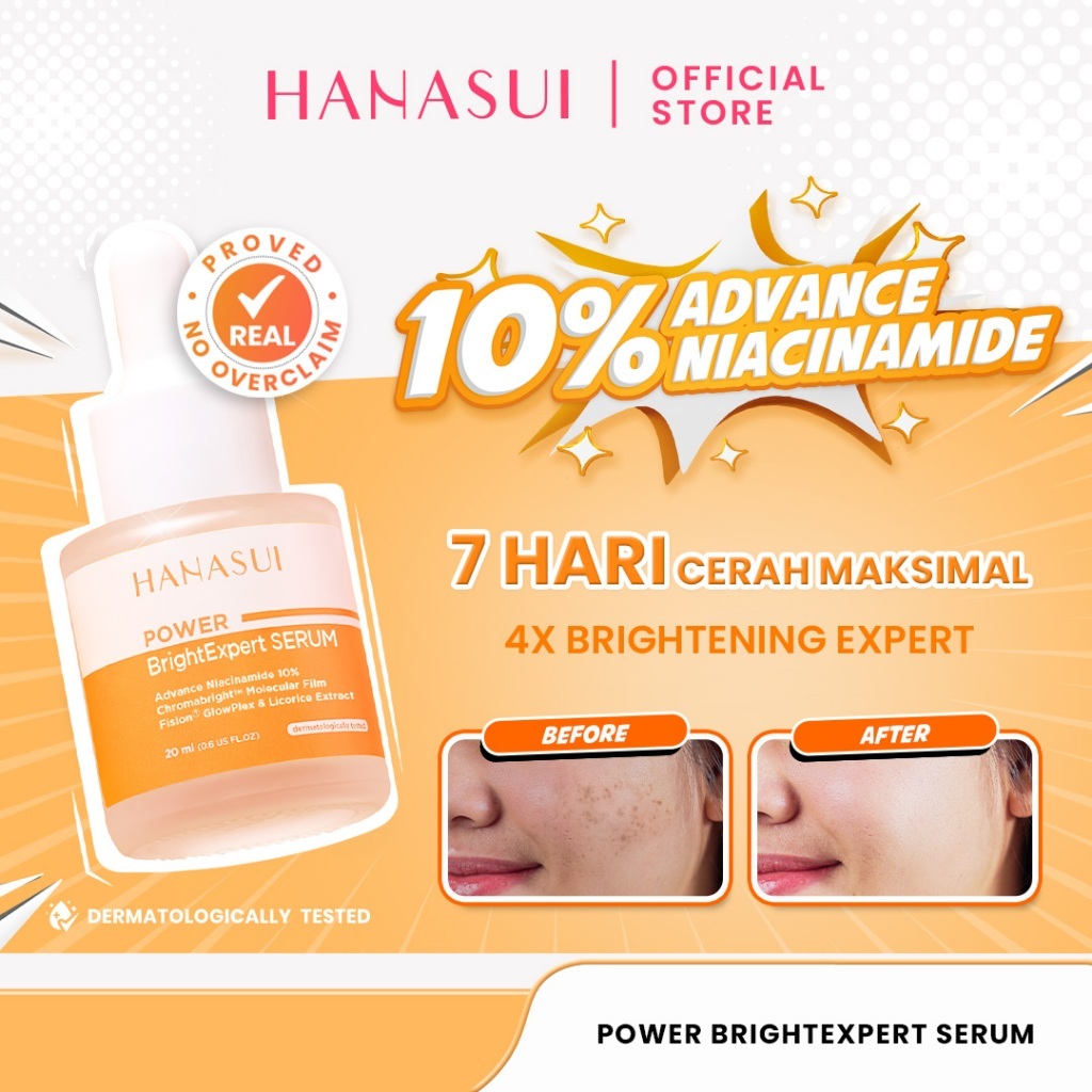 hanasui power bright expert serum 20ml/serum wajah hanasui power bright expert serum 20ml/serum wajah