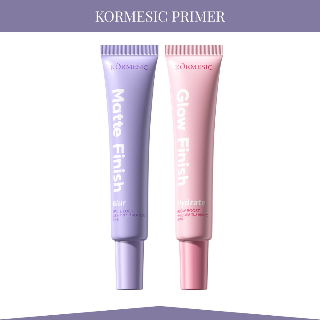 kormesic poreless matte primer and glow bright primer 30g/alas make up kormesic poreless matte primer and glow bright primer 30g/alas make up