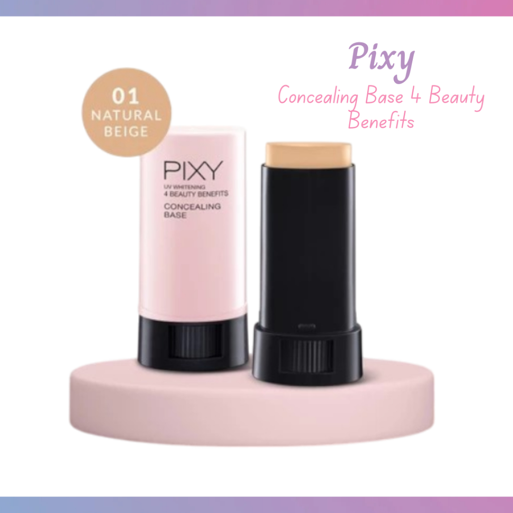 pixy concealing base 4 beauty benefits 9g/alas bedak pixy concealing base 4 beauty benefits 9g/alas bedak