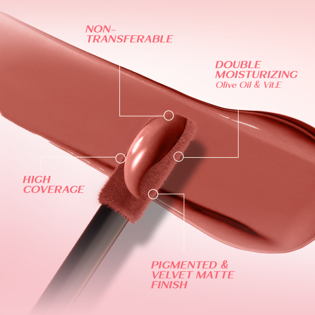 hanasui mattedorable lip cream 4g/lipstick/lip matte hanasui mattedorable lip cream 4g/lipstick/lip matte