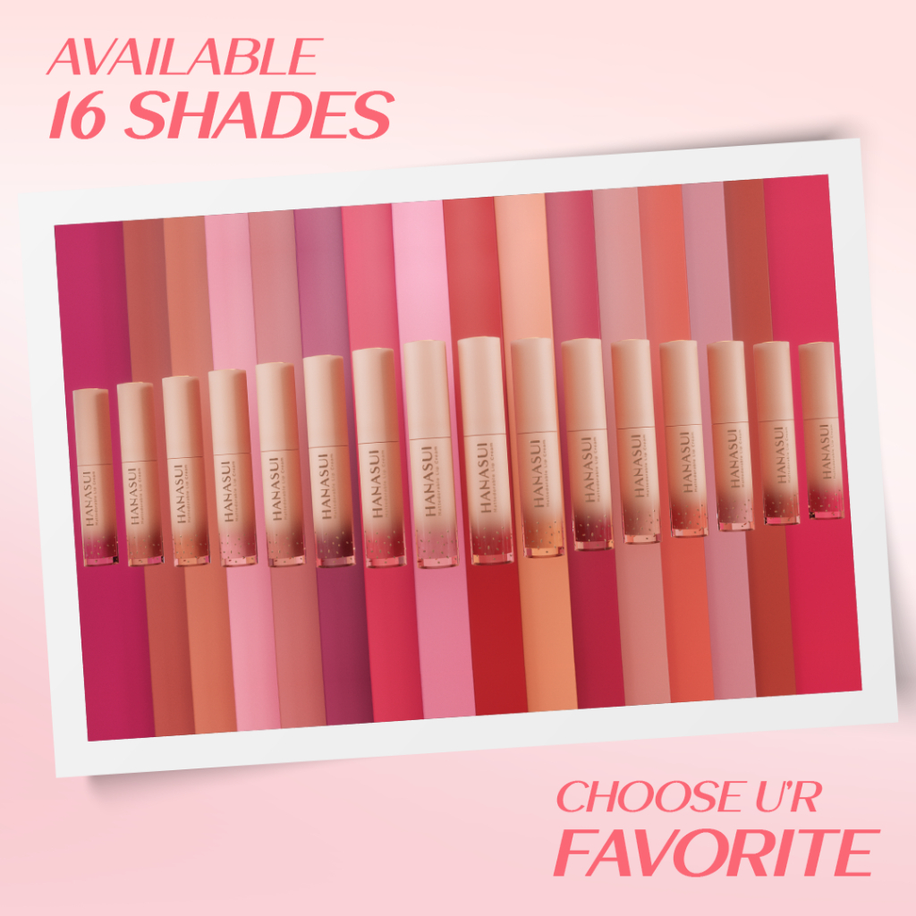 hanasui mattedorable lip cream 4g/lipstick/lip matte hanasui mattedorable lip cream 4g/lipstick/lip matte