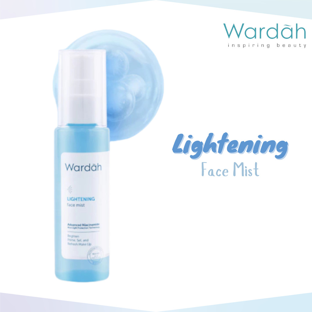 wardah lightening face mist 60ml/setting spray wardah lightening face mist 60ml/setting spray