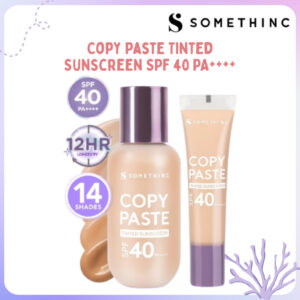 somethinc copy paste tinted sunscreen spf 40 pa++++/tabir surya