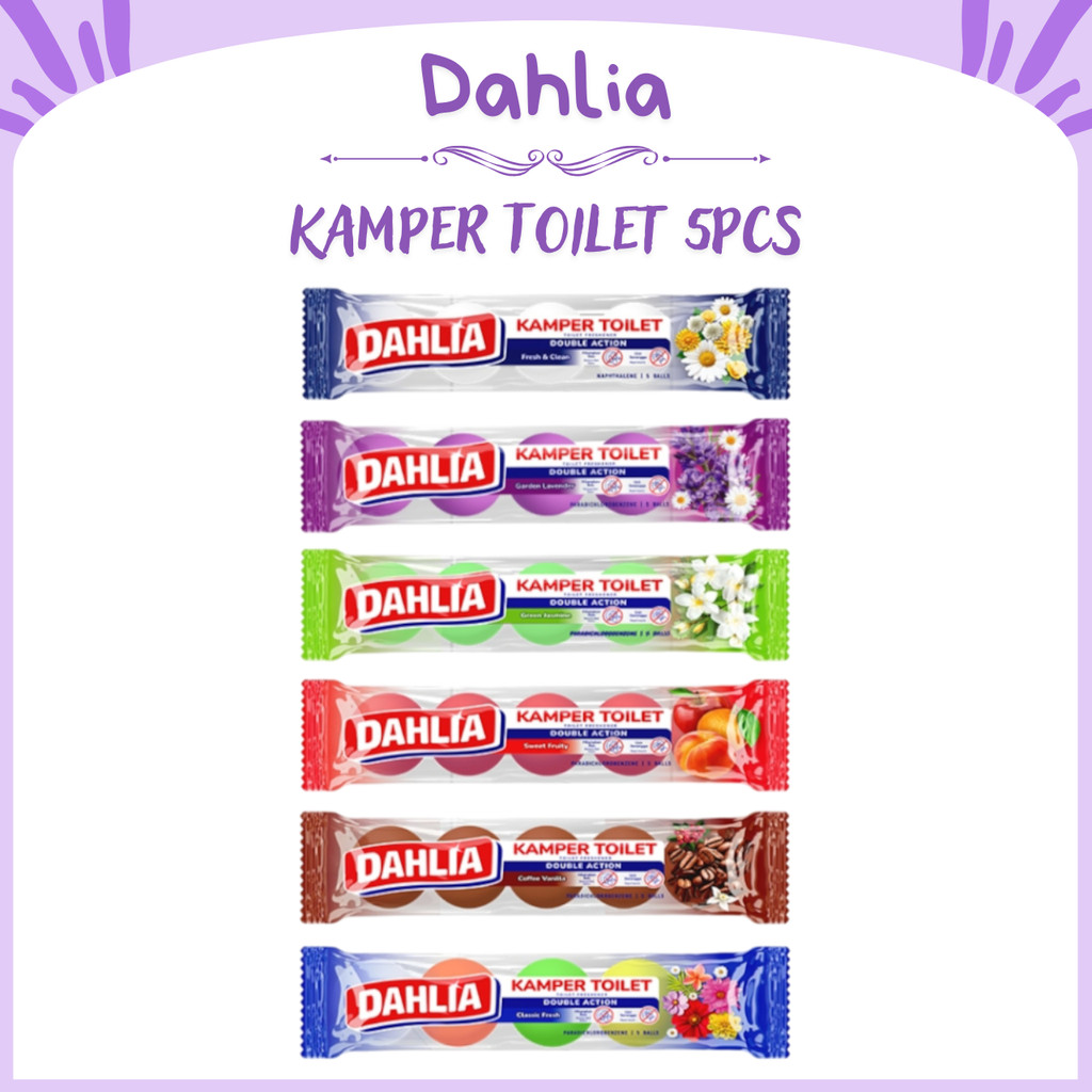 dahlia kamper toilet 5pcs 200g/pengharum kamar mandi dahlia kamper toilet 5pcs 200g/pengharum kamar mandi