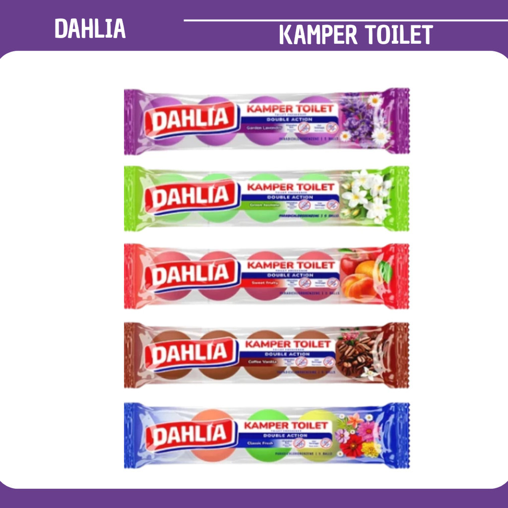 dahlia kamper toilet 5pcs 200g/pengharum kamar mandi dahlia kamper toilet 5pcs 200g/pengharum kamar mandi