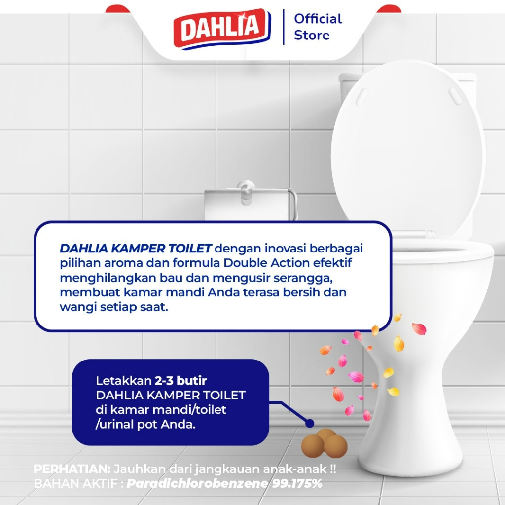 dahlia kamper toilet 5pcs 200g/pengharum kamar mandi dahlia kamper toilet 5pcs 200g/pengharum kamar mandi