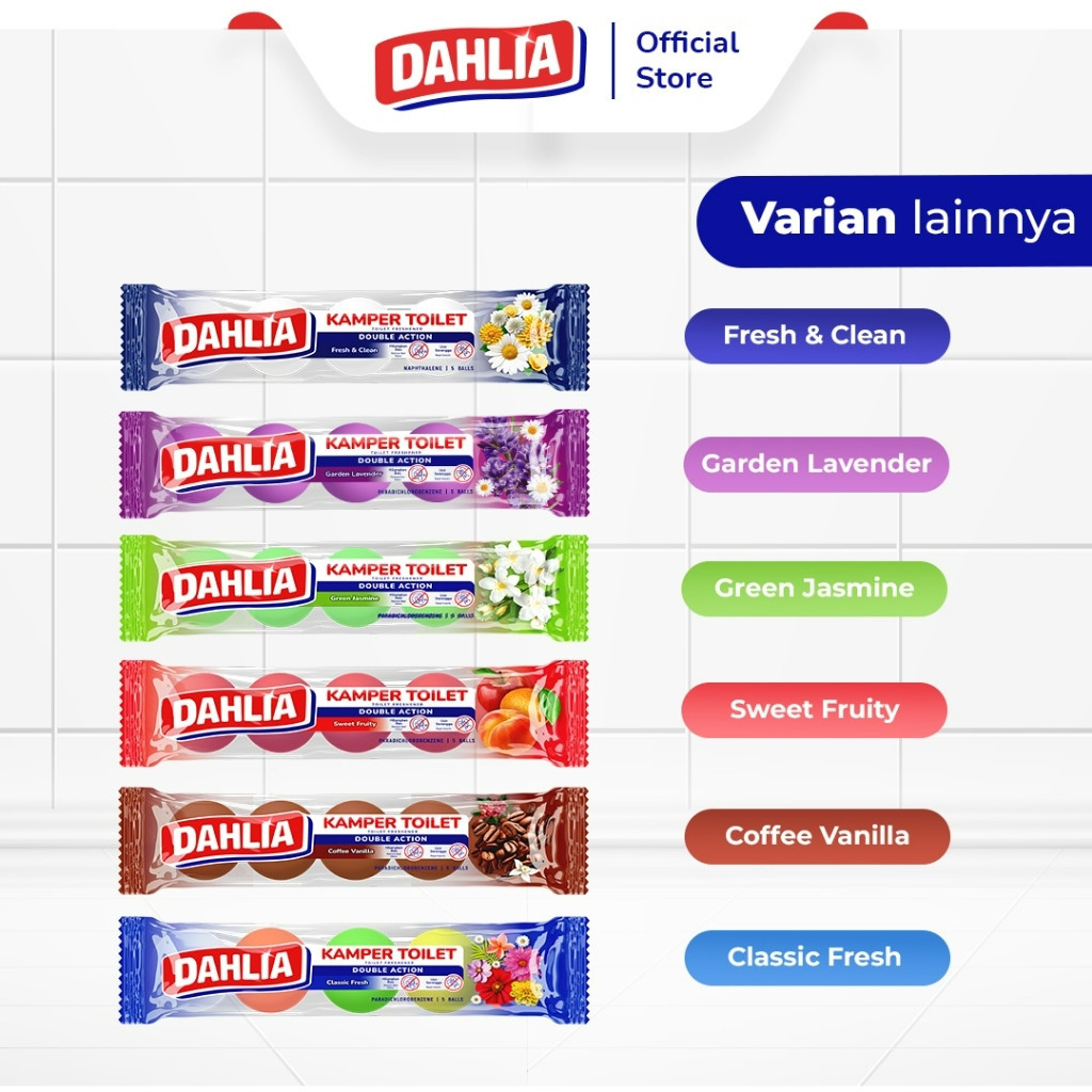 dahlia kamper toilet 5pcs 200g/pengharum kamar mandi dahlia kamper toilet 5pcs 200g/pengharum kamar mandi