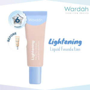 wardah lightening liquid foundation spf 40 pa+++ 6ml and 25ml/alas bedak