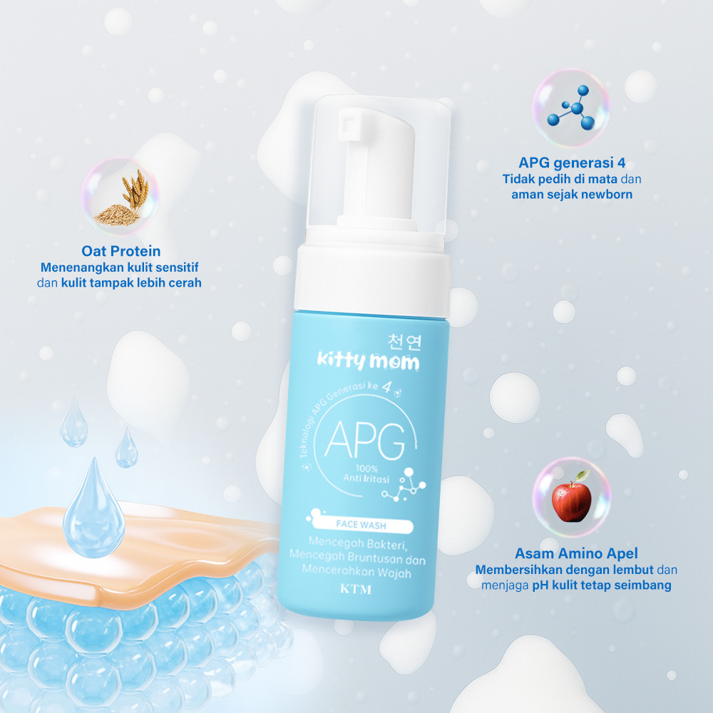 kitty mom face wash 100ml/sabun cuci muka anak kitty mom face wash 100ml/sabun cuci muka anak