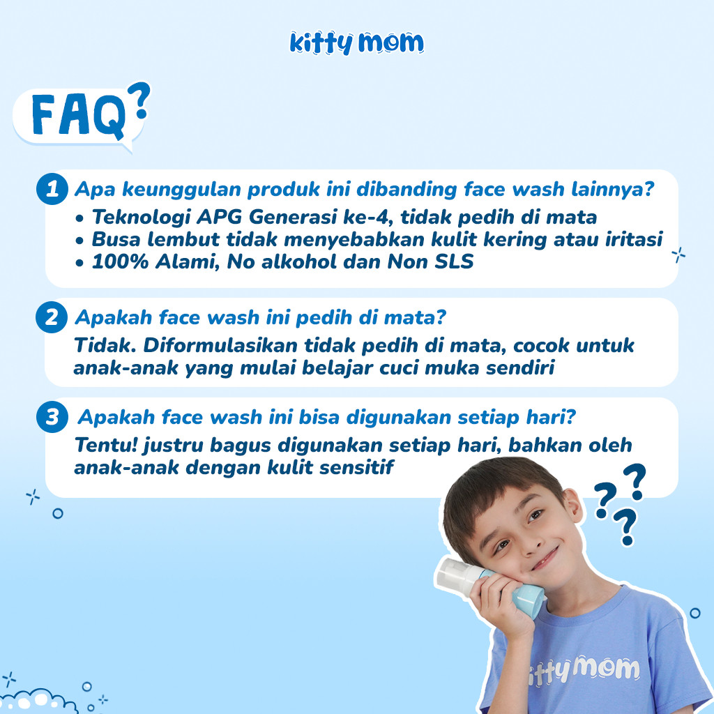 kitty mom face wash 100ml/sabun cuci muka anak kitty mom face wash 100ml/sabun cuci muka anak