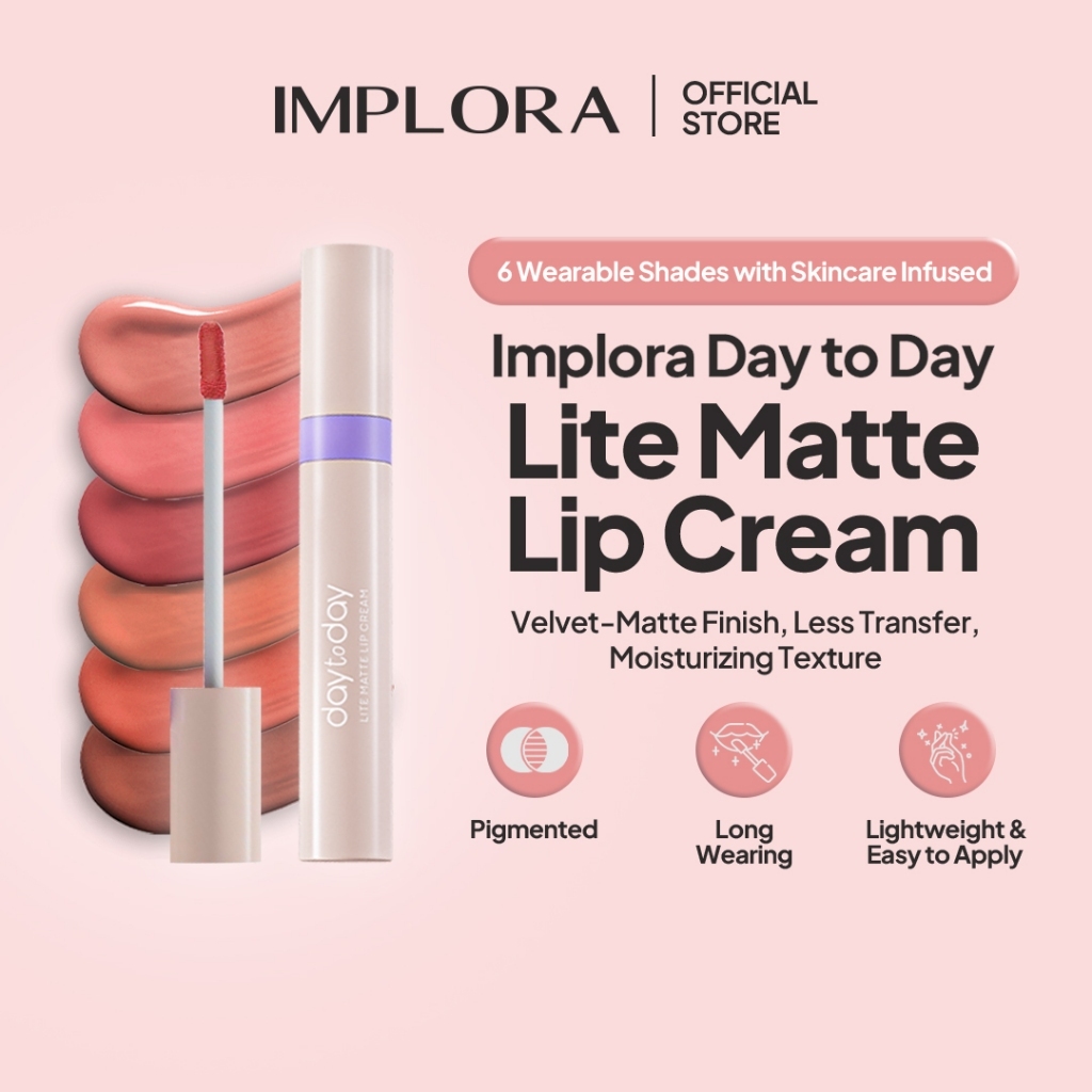 implora day to day lite matte lip cream/lipstick implora day to day lite matte lip cream/lipstick