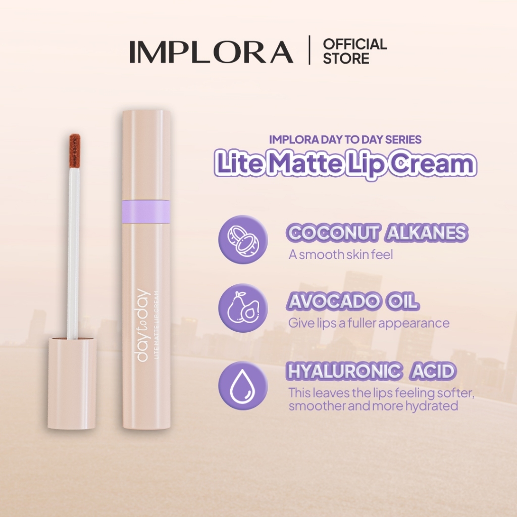 implora day to day lite matte lip cream/lipstick implora day to day lite matte lip cream/lipstick