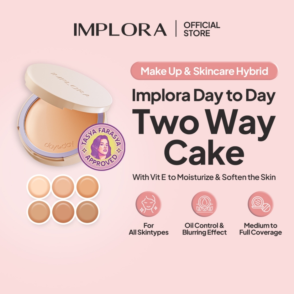 implora day to day two way cake 10g/bedak padat implora day to day two way cake 10g/bedak padat