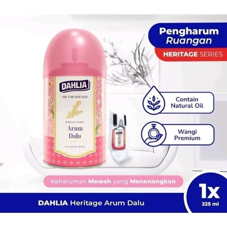 dahlia air freshener automatic refill 225ml/pengharum ruangan dahlia air freshener automatic refill 225ml/pengharum ruangan