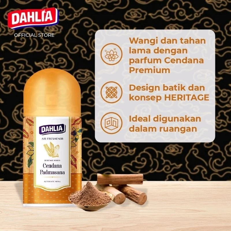 dahlia air freshener automatic refill 225ml/pengharum ruangan dahlia air freshener automatic refill 225ml/pengharum ruangan
