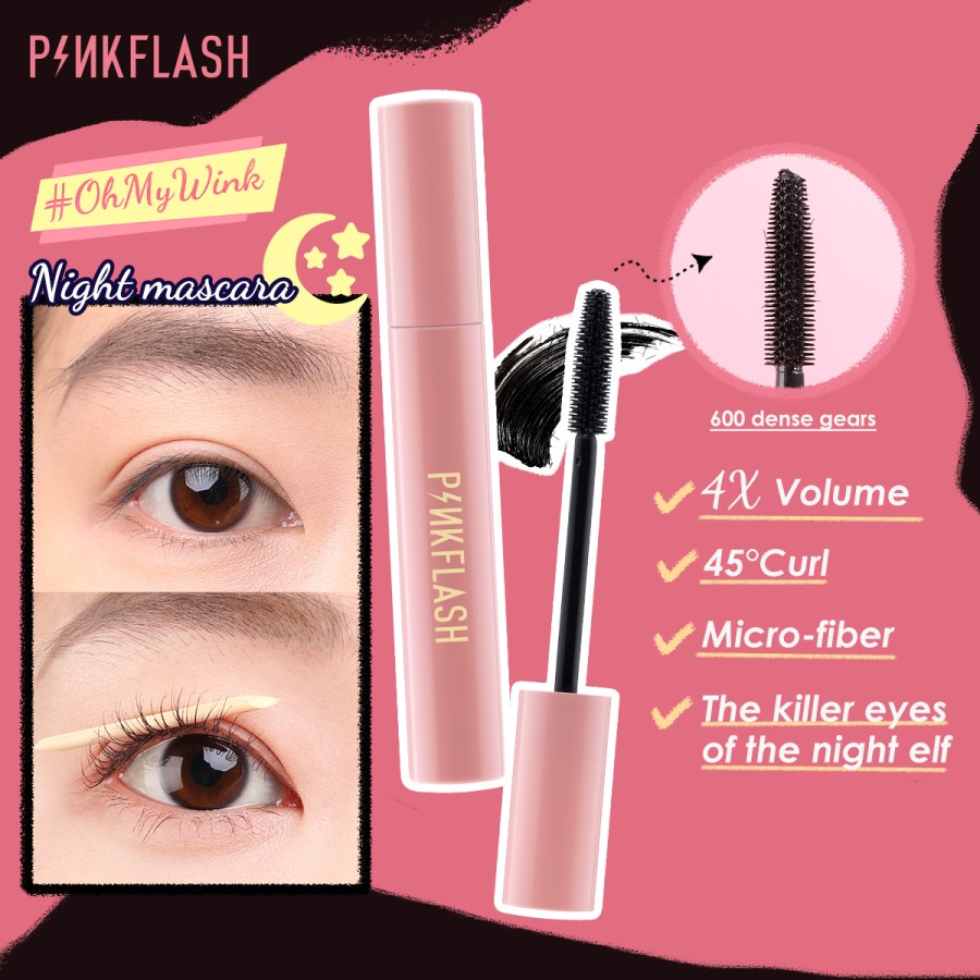 pinkflash oilproof curl mascara | day mascara | night mascara pinkflash oilproof curl mascara | day mascara | night mascara