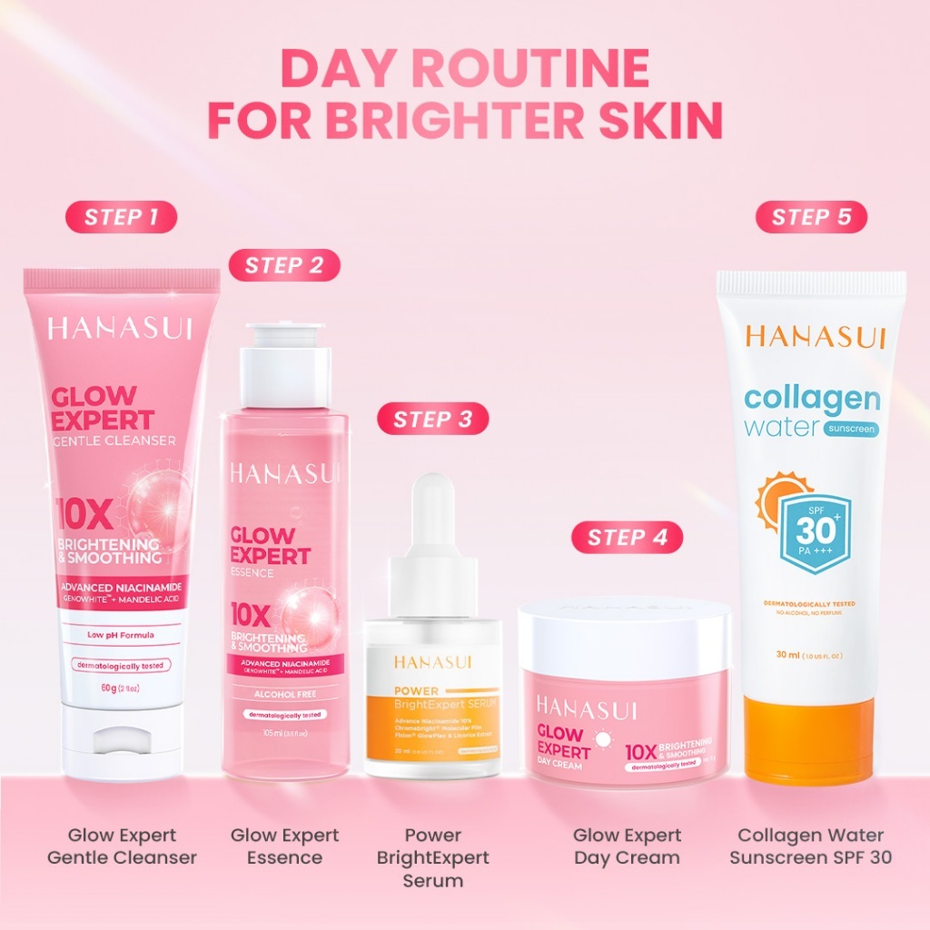 hanasui glow expert gentle cleanser 60g/pembersih wajah hanasui glow expert gentle cleanser 60g/pembersih wajah