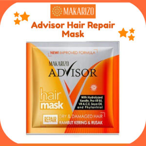 makarizo advisor hair repair mask sachet 15ml/masker rambut
