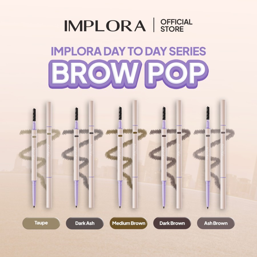 implora day to day brow pop/pensil alis implora day to day brow pop/pensil alis
