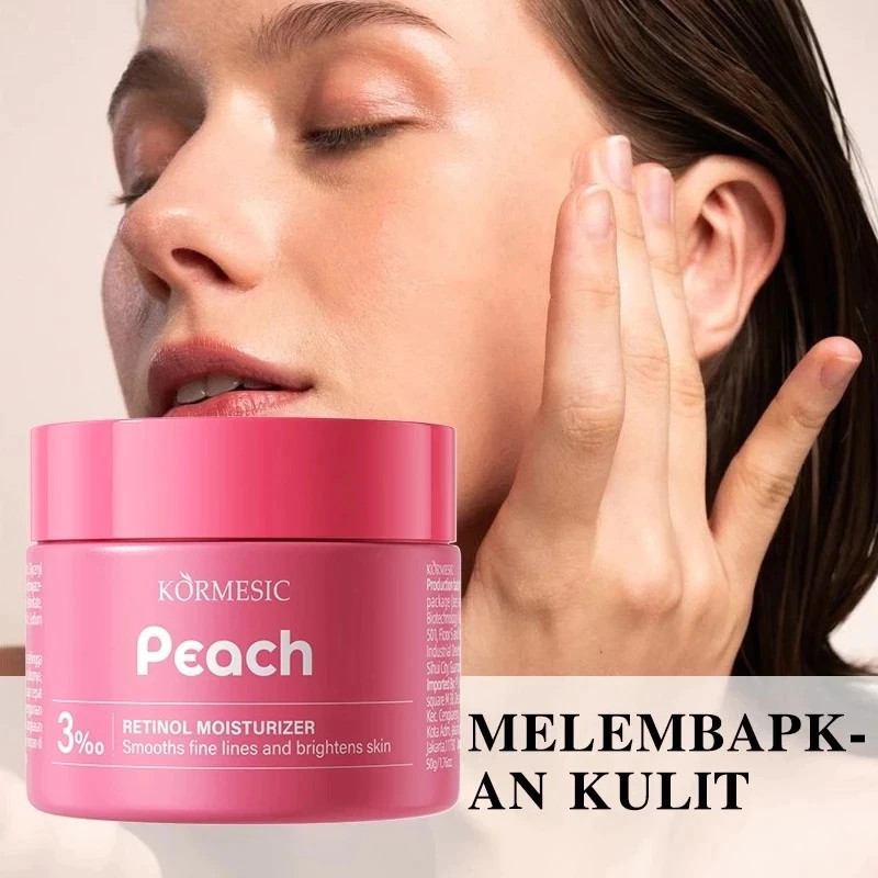 kormesic peach 3% retinol moisturizer 50g/pelembab wajah kormesic peach 3% retinol moisturizer 50g/pelembab wajah