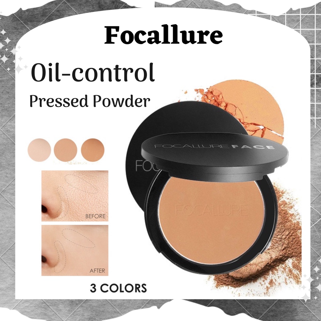 focallure oil control pressed powder matte / bedak padat focallure oil control pressed powder matte / bedak padat