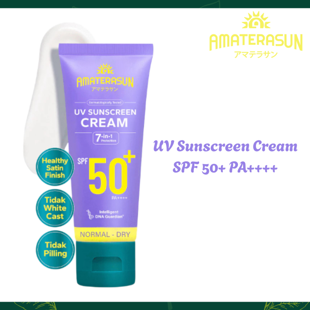amaterasun uv sunscreen cream spf 50+ pa++++ 50g/tabir surya amaterasun uv sunscreen cream spf 50+ pa++++ 50g/tabir surya