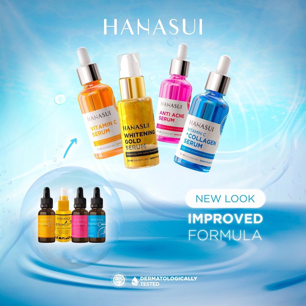 hanasui whitening gold serum 20ml/serum wajah hanasui whitening gold serum 20ml/serum wajah