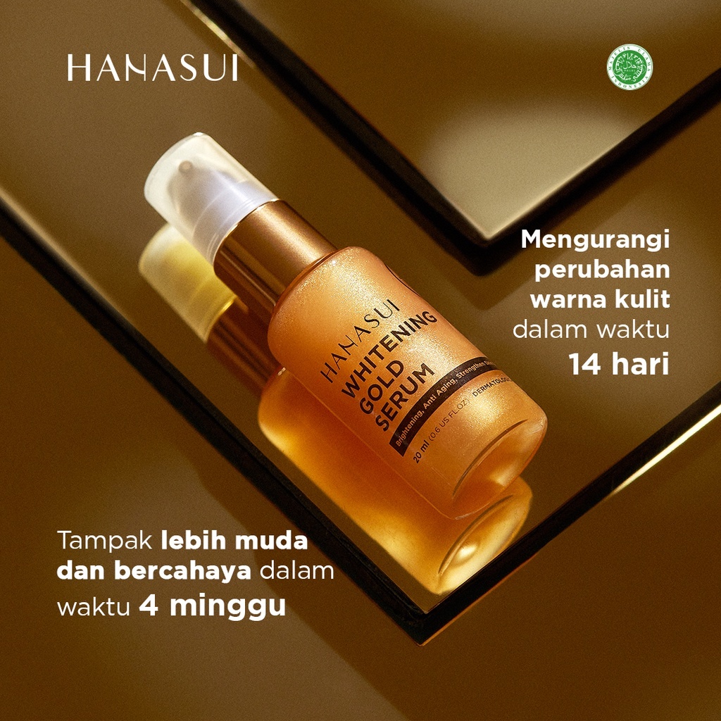 hanasui whitening gold serum 20ml/serum wajah hanasui whitening gold serum 20ml/serum wajah