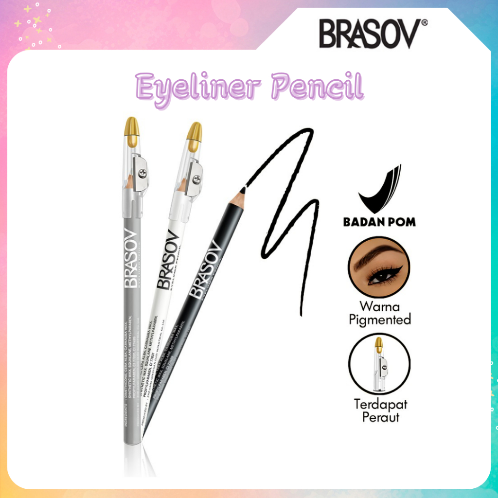 brasov eyeliner pencil 1.1g/eyeliner pensil brasov eyeliner pencil 1.1g/eyeliner pensil