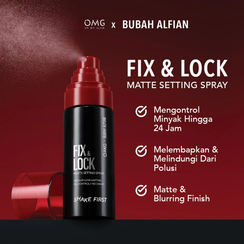 omg oh my glam fix and lock matte setting spray 60ml omg oh my glam fix and lock matte setting spray 60ml