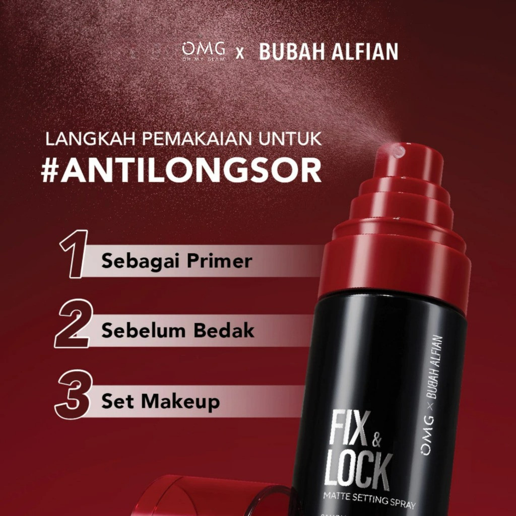 omg oh my glam fix and lock matte setting spray 60ml omg oh my glam fix and lock matte setting spray 60ml
