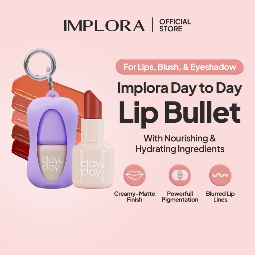 implora day to day lip bullet/keychain/lipstick implora day to day lip bullet/keychain/lipstick