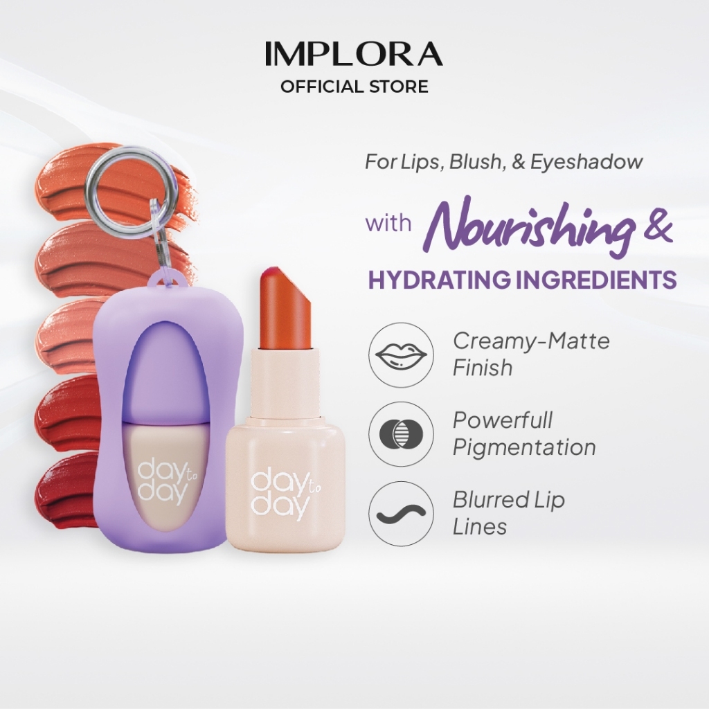 implora day to day lip bullet/keychain/lipstick implora day to day lip bullet/keychain/lipstick