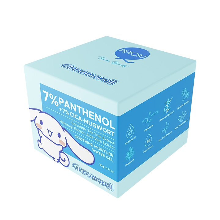 pipiqiu 7% panthenol cica mugwort skin barrier soothing moisture gel special cinnamoroll edition 30g pipiqiu 7% panthenol cica mugwort skin barrier soothing moisture gel special cinnamoroll edition 30g