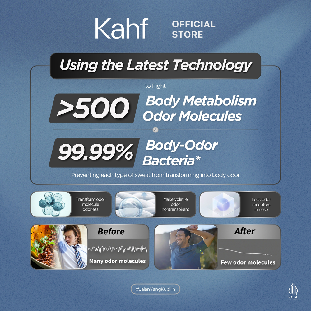kahf antiperspirant deodorant roll on 45ml/clean fresh/cooling power/extra dry kahf antiperspirant deodorant roll on 45ml/clean fresh/cooling power/extra dry