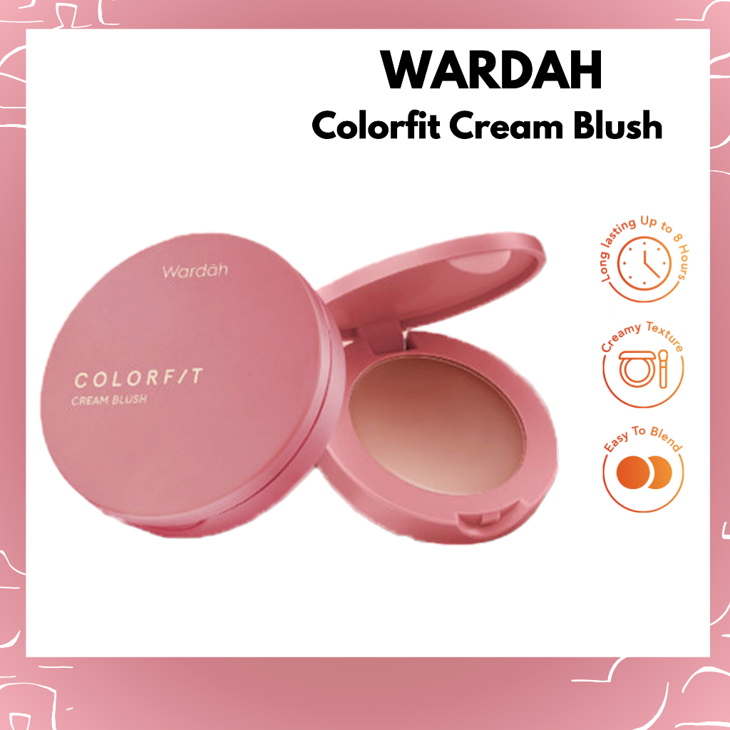wardah colorfit cream blush | blush on wardah colorfit cream blush | blush on