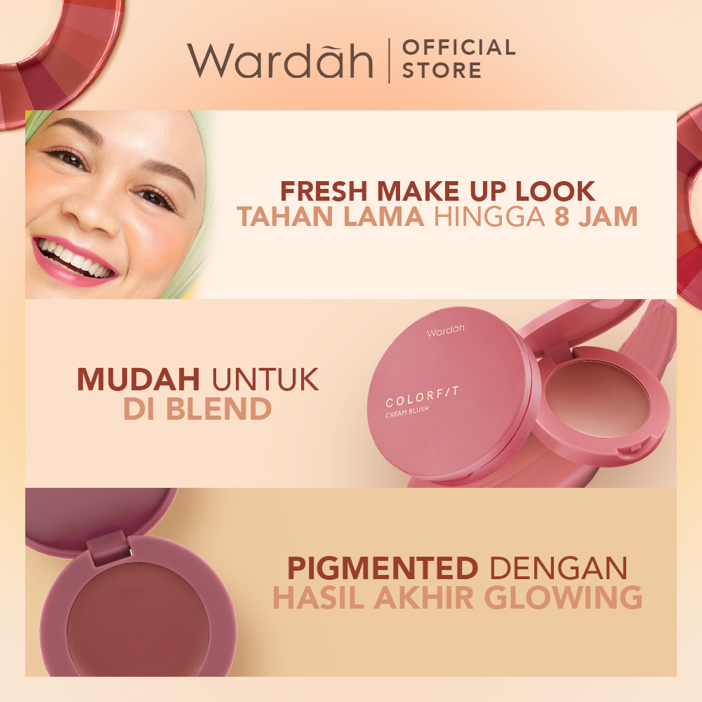 wardah colorfit cream blush | blush on wardah colorfit cream blush | blush on