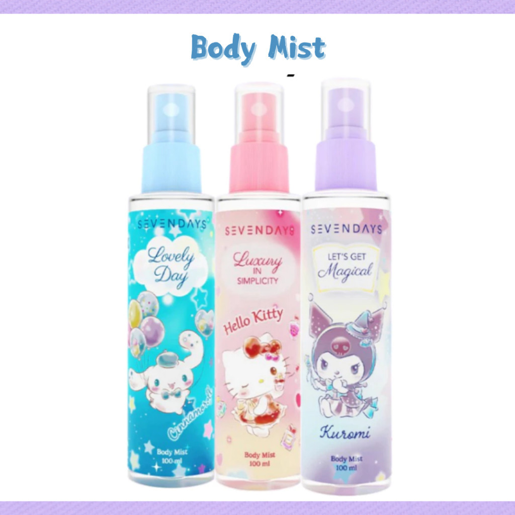 sevendays body mist 100ml/parfum spray sevendays body mist 100ml/parfum spray