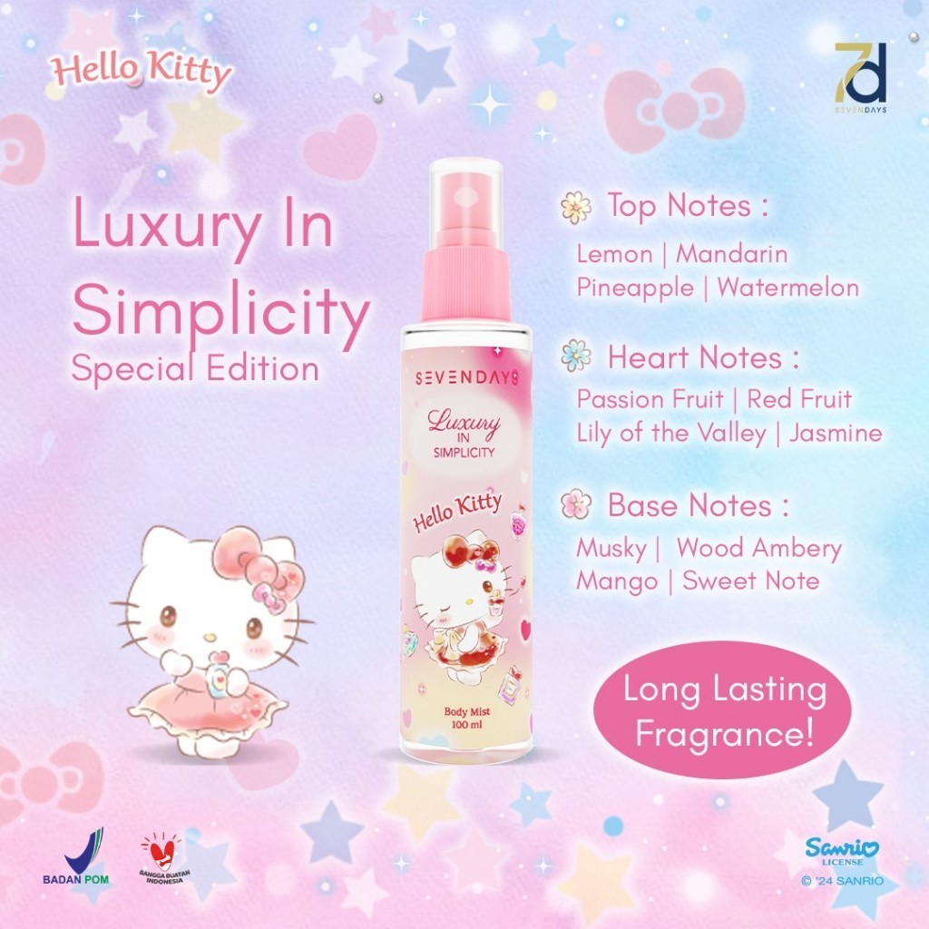 sevendays body mist 100ml/parfum spray sevendays body mist 100ml/parfum spray