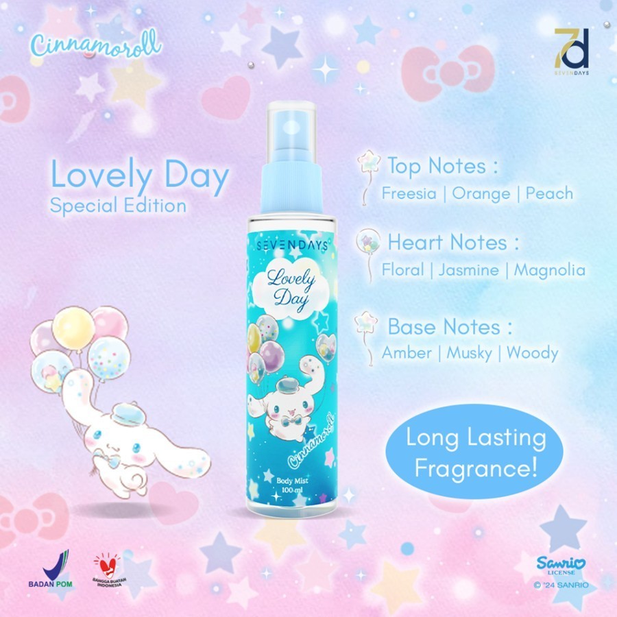 sevendays body mist 100ml/parfum spray sevendays body mist 100ml/parfum spray