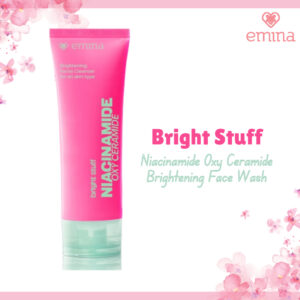 emina bright stuff niacinamide oxy ceramide brightening face wash 50ml and 100ml/pembersih wajah