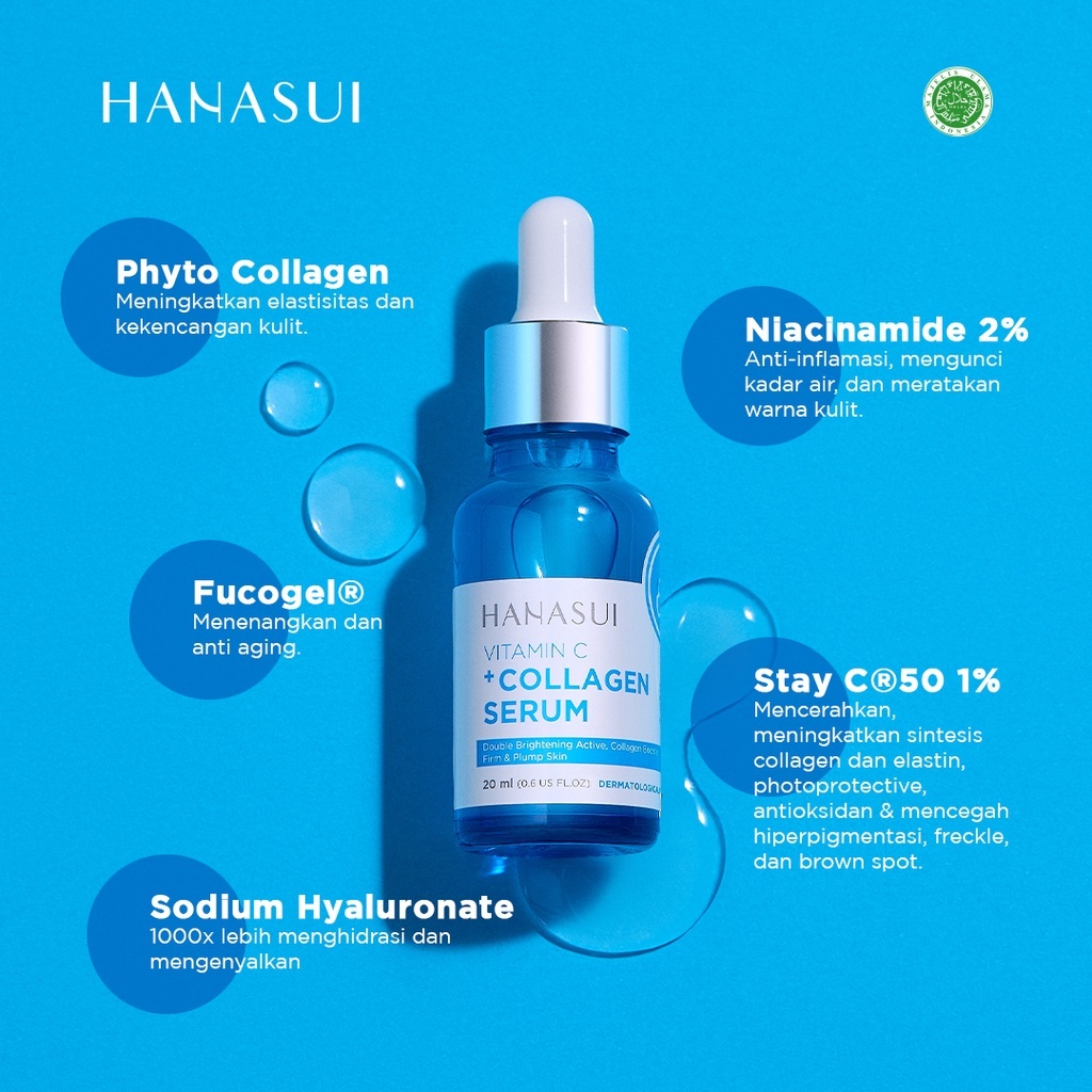 hanasui vitamin c collagen serum 20ml/serum wajah hanasui vitamin c collagen serum 20ml/serum wajah