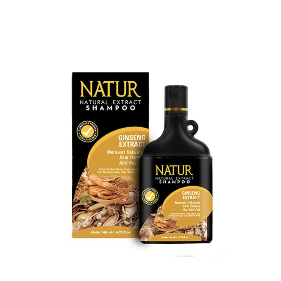 natur natural shampoo and hair tonic 2in1 ginseng extract 140ml and 90ml/perawatan rambut natur natural shampoo and hair tonic 2in1 ginseng extract 140ml and 90ml/perawatan rambut