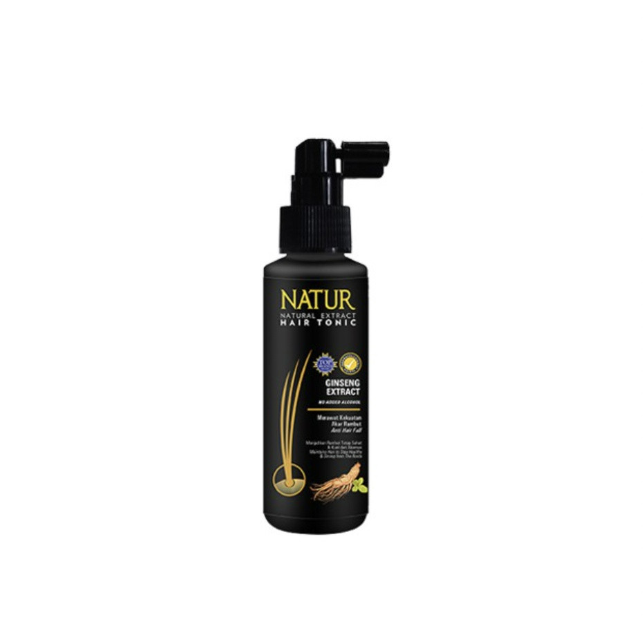 natur natural shampoo and hair tonic 2in1 ginseng extract 140ml and 90ml/perawatan rambut natur natural shampoo and hair tonic 2in1 ginseng extract 140ml and 90ml/perawatan rambut