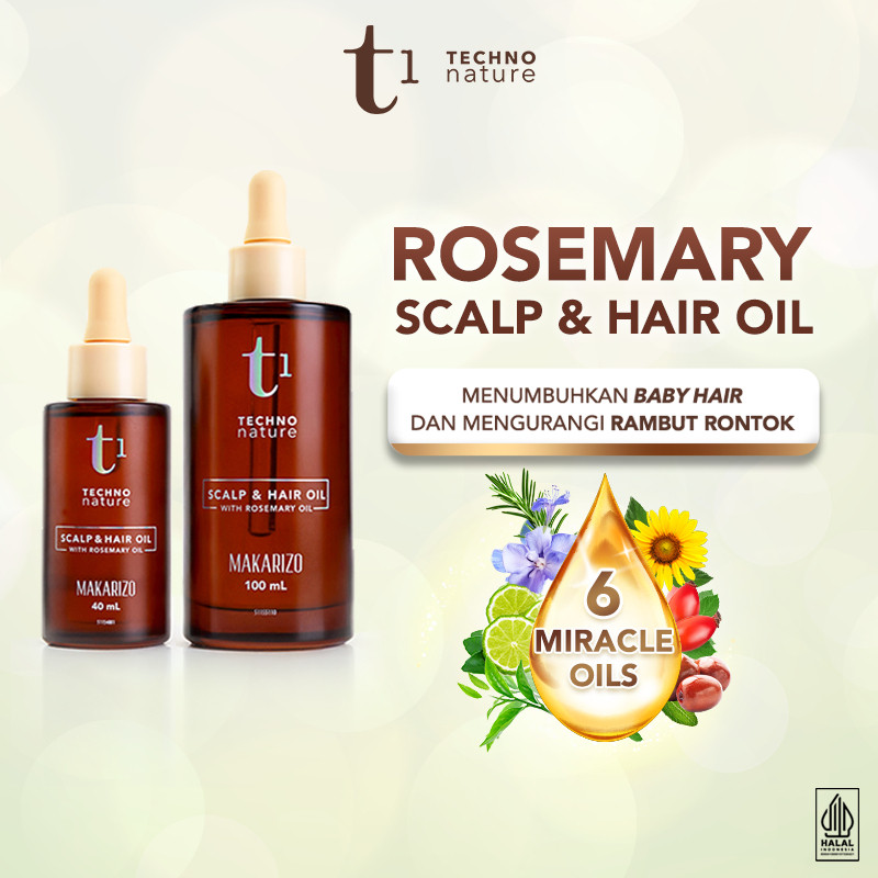 makarizo t1 techno nature rosemary scalp and hair oil 40ml and 100ml/serum rambut makarizo t1 techno nature rosemary scalp and hair oil 40ml and 100ml/serum rambut
