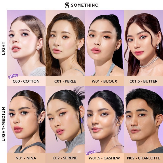 somethinc copy paste breathable mesh cushion spf 33 pa++/alas bedak somethinc copy paste breathable mesh cushion spf 33 pa++/alas bedak